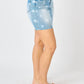 Judy Blue - Star & Stripe High Waist Bleached Skirt