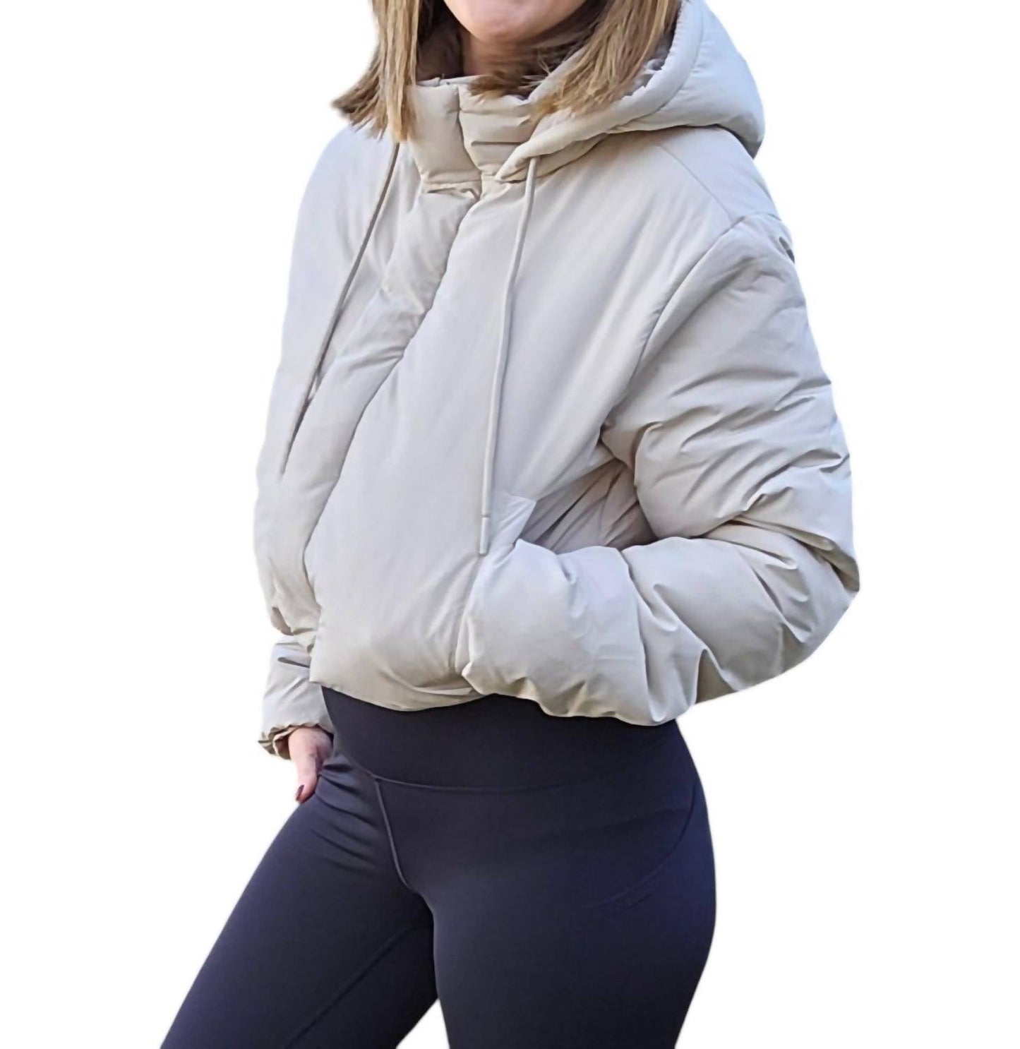 Mono B - Cropped Puffer Jacket