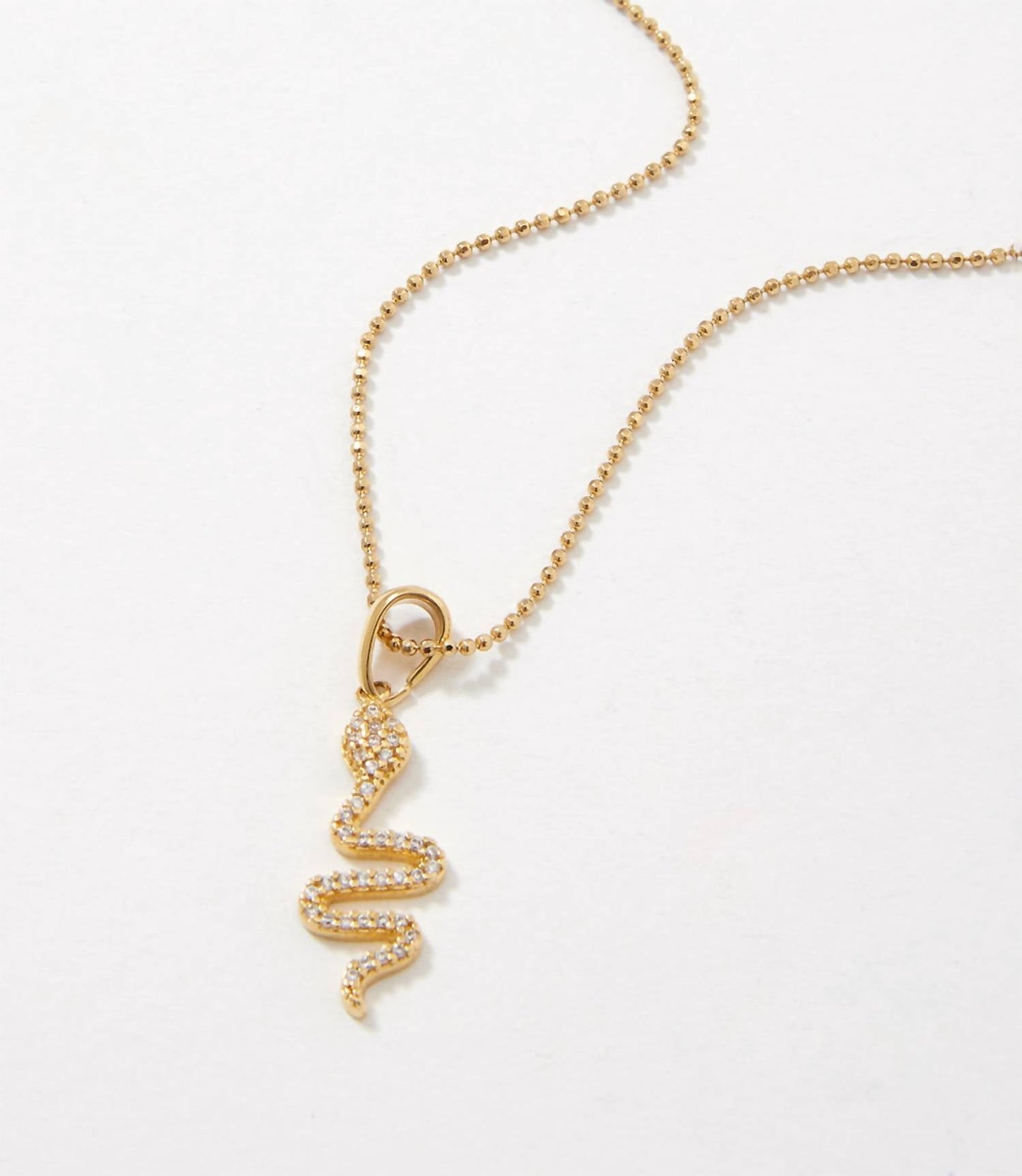 Nomie - Pavé Snake Necklace