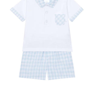 Deolinda - Boys Gingham Two-piece Short Set