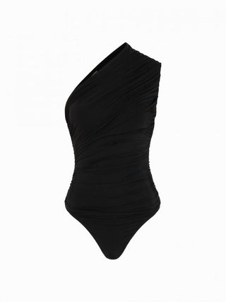 Gauge 81 - Tera One Shoulder Draped Jersey Bodysuit