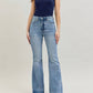 Judy Blue - High Waisted Tummy Control With Release Hem Flare Jeans