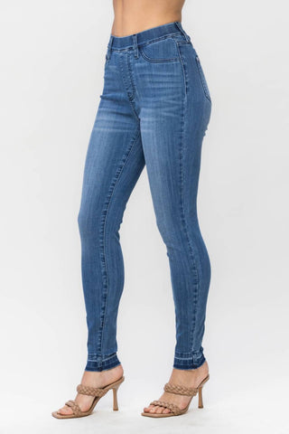 Judy Blue - High Waist Release Hem Skinny Denim Jeans