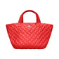 Ameliora - Small Quilted Tote Bag With Wallet & Crossbody Strap