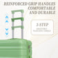 HIFINE Tourist 3-Piece Spinner Wheel Luggage Set in Green