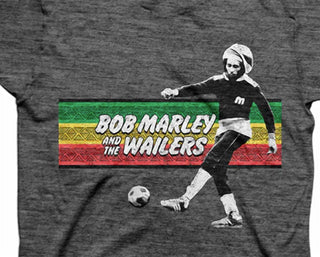 Bob Marley - Men's Soccer Rasta Stripe T-shirt