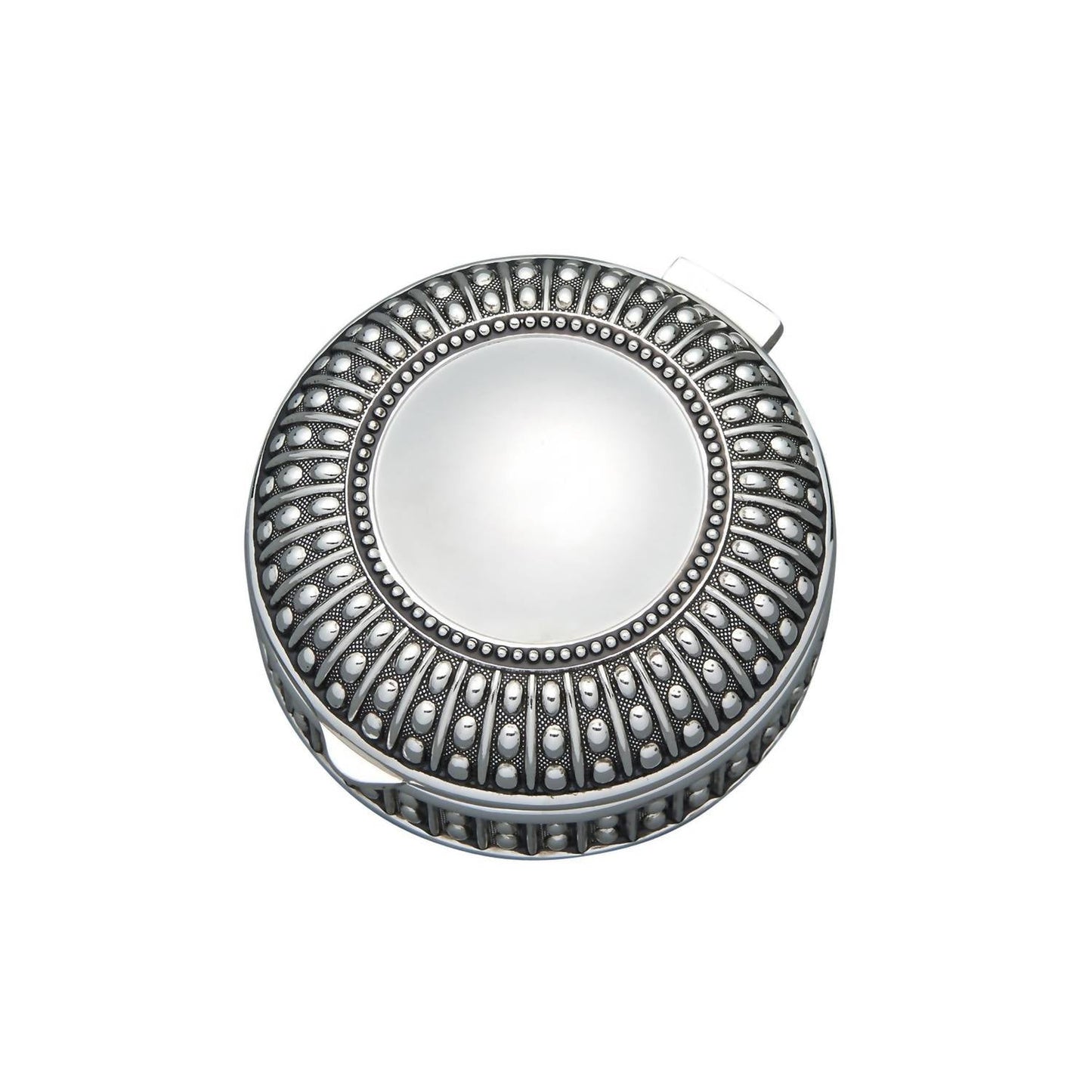 Creative Gifts International - Round Antique-Style Box with Beaded Detail
