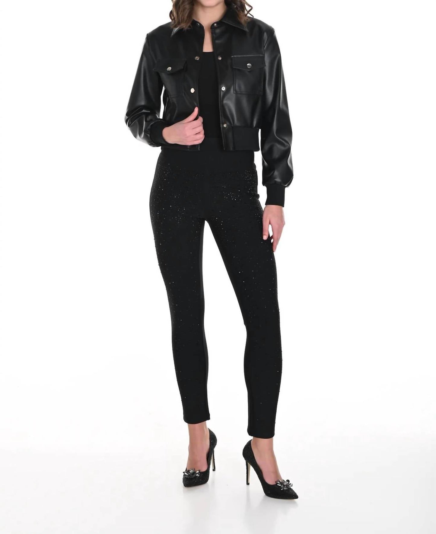 Frank Lyman - Embellished Knit Pant
