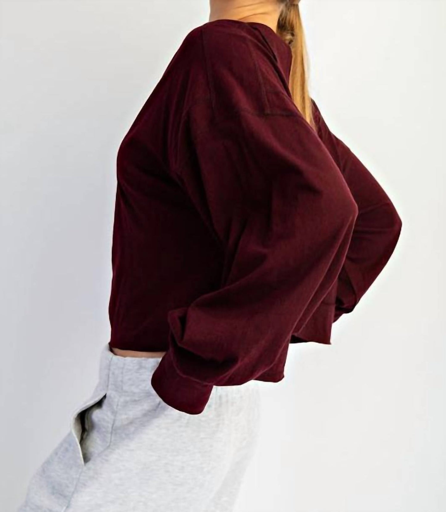 Rae Mode - Open Back Long Sleeve Top