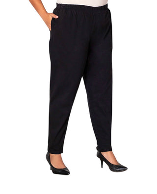On The Plus Side - Tailored Stretch Twill Pants - Plus