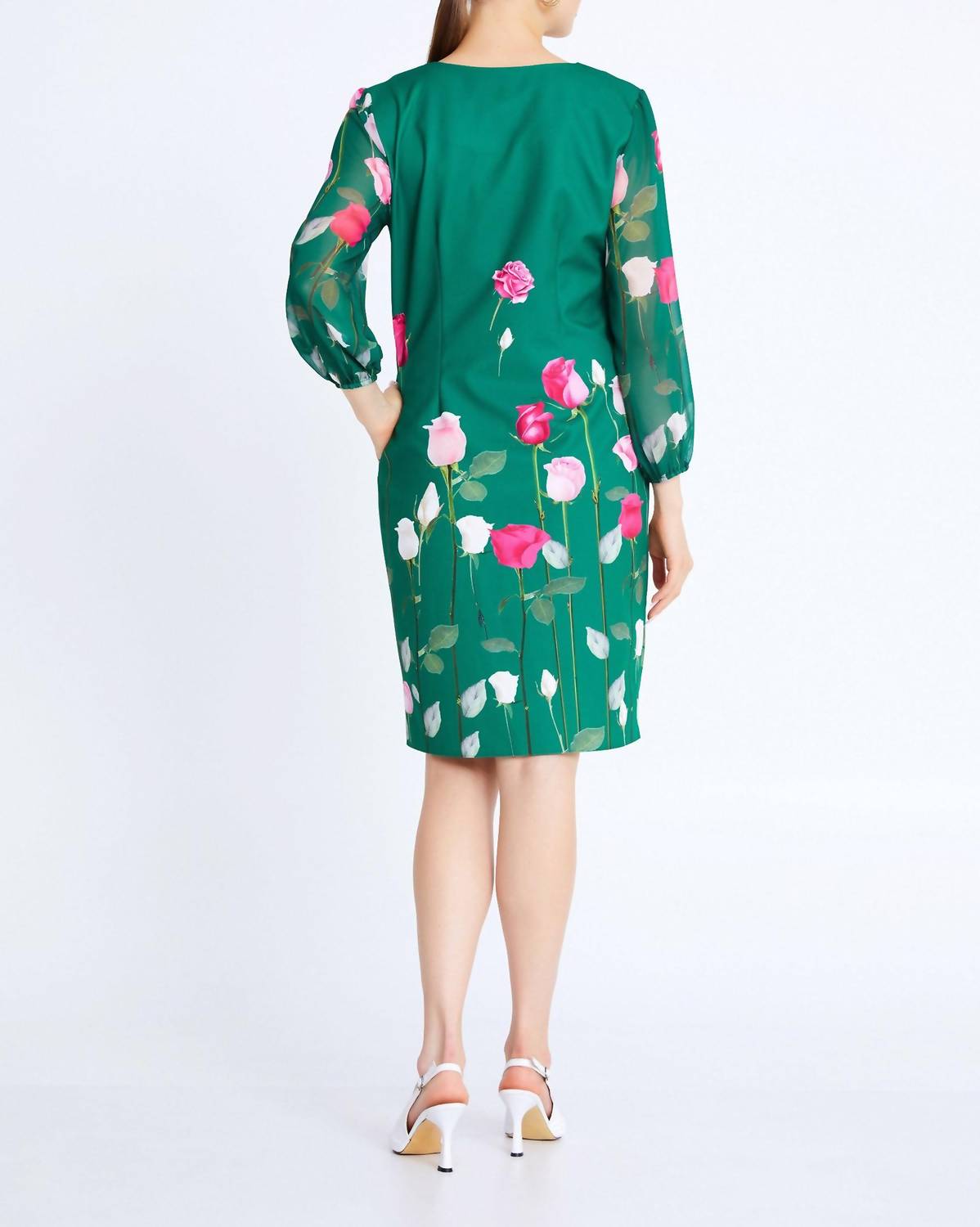 Zaalima Fashion - Long Sleeve Midi Viscose Column Plus Size Casual Dress