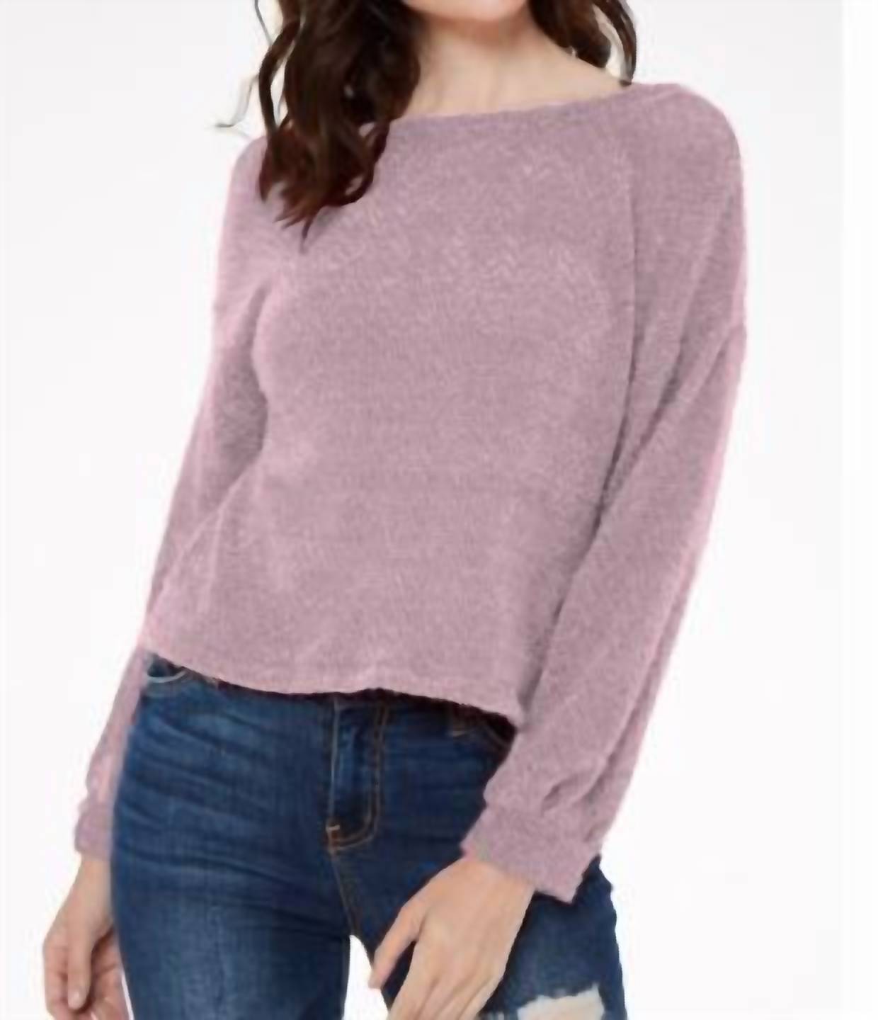 Project Social T - Kaia Chenille V Back Top