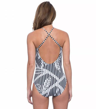 Profile By Gottex - BAMBOO HIGH NECK DETAILED ONE PIECE