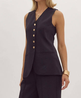 Entro - BUTTON UP VEST
