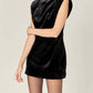 Endless Rose - Velvet Power Shoulder Mini Dress
