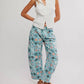 Free People - Ditzy Jade Fun Barrel Jeans
