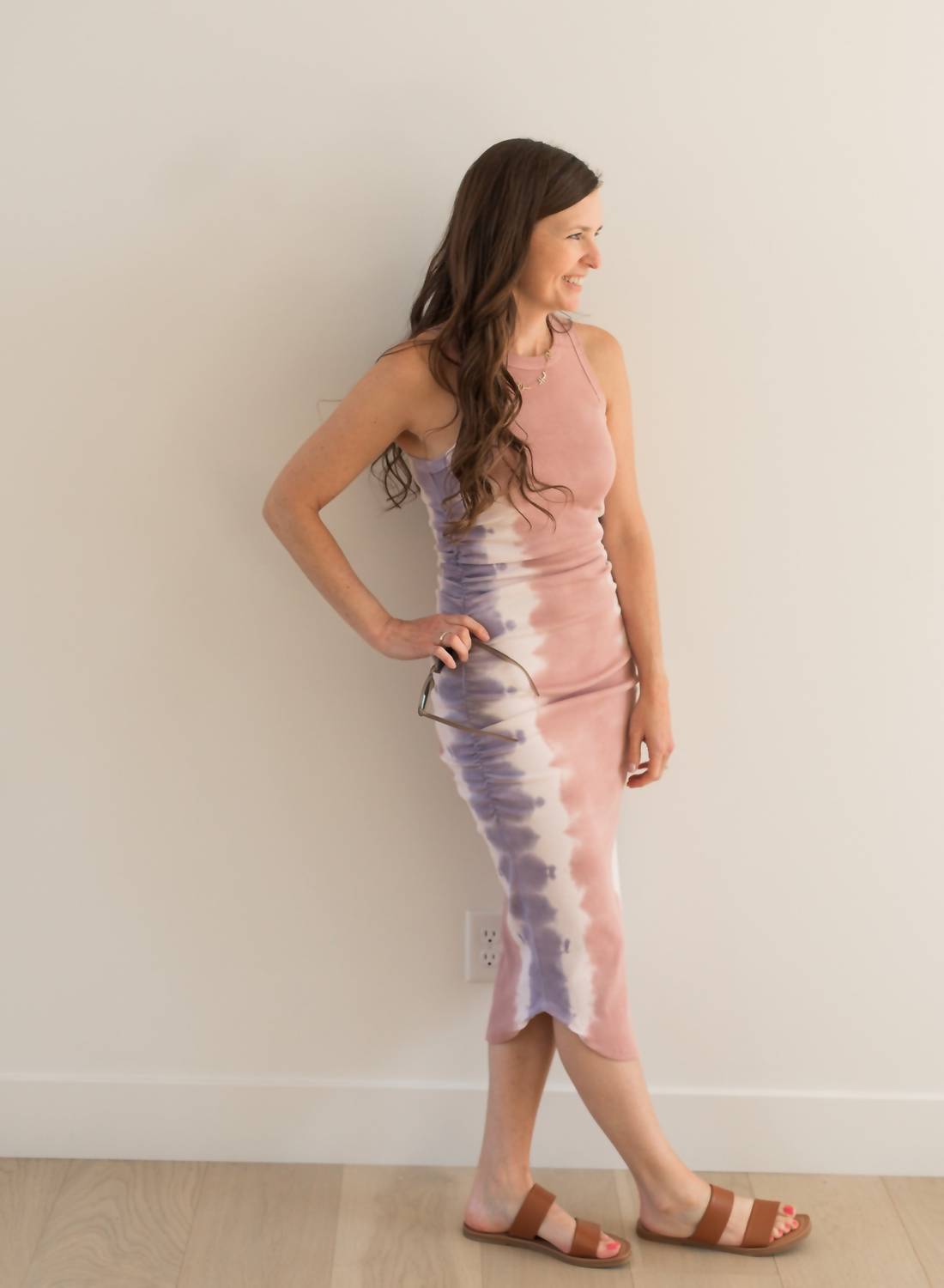Project Social T - Tango Ruched Side Dyed Dress