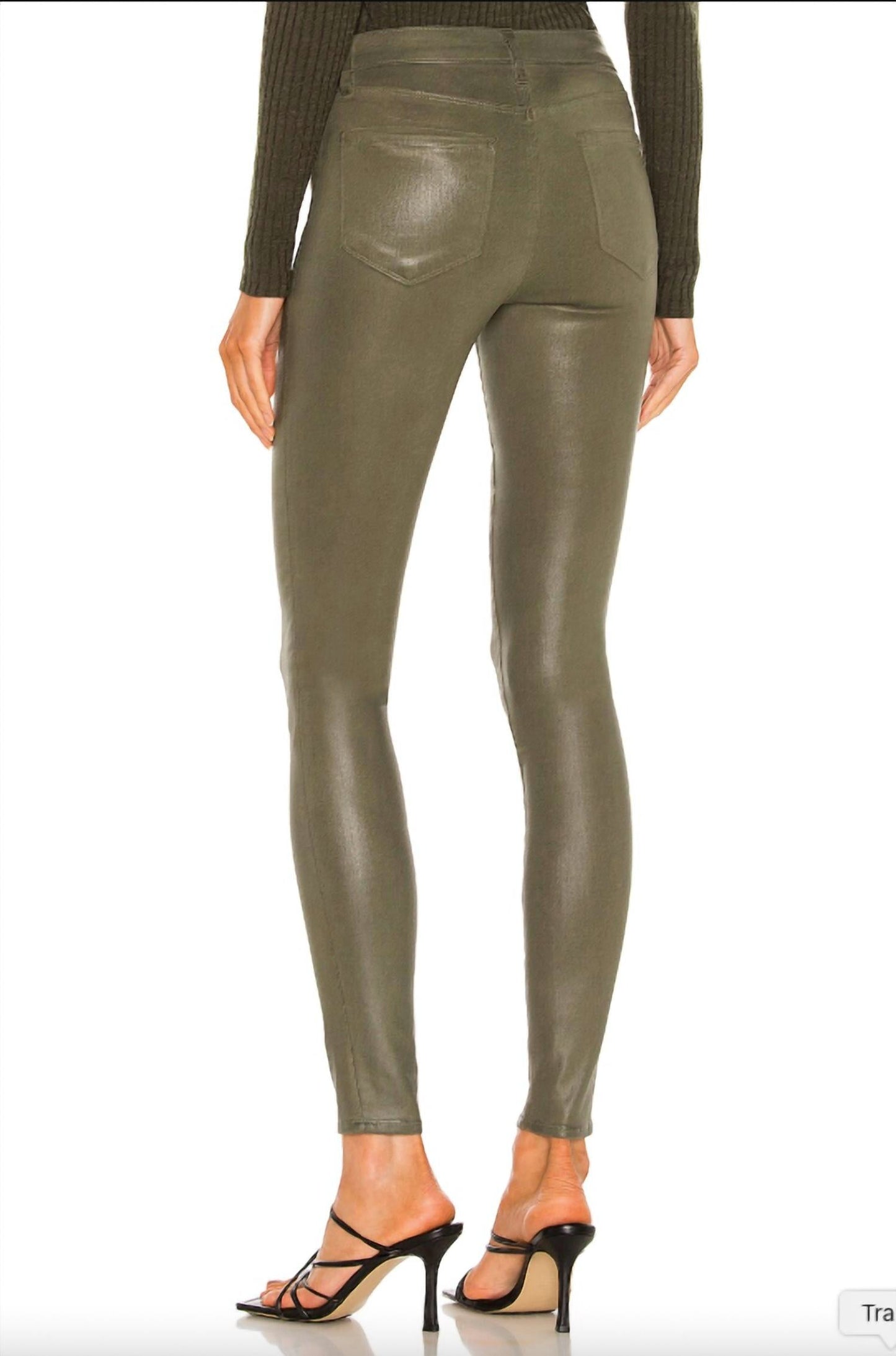 L'Agence - Margot Coated High Rise Skinny Jeans