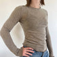 Free People - Long Sleeve Baby Tee Top