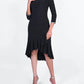 Frank Lyman - Layered Frill Hem Knit/sparkle Dress