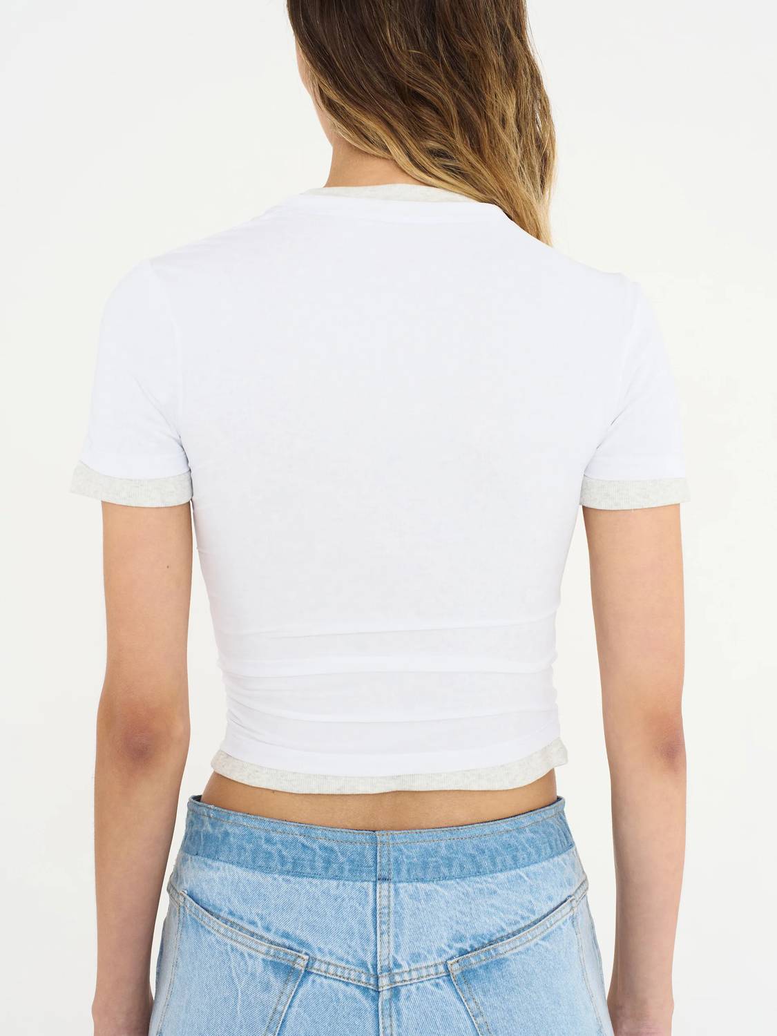 Christopher Esber - Sheer Overlay Loophole Rib Tee