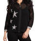 French Kyss - Crochet Star Crew Zip Up Hoodie