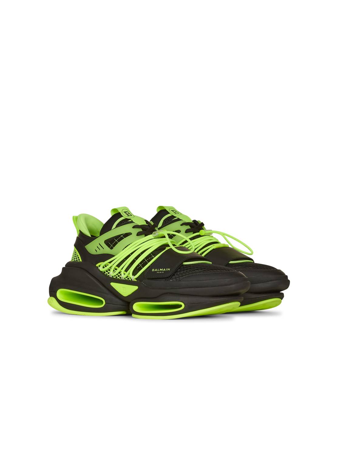 Balmain - Men's Neoprene/mesh B-bold Low-top Sneakers