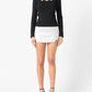 Endless Rose - Leather Front Slits Skort