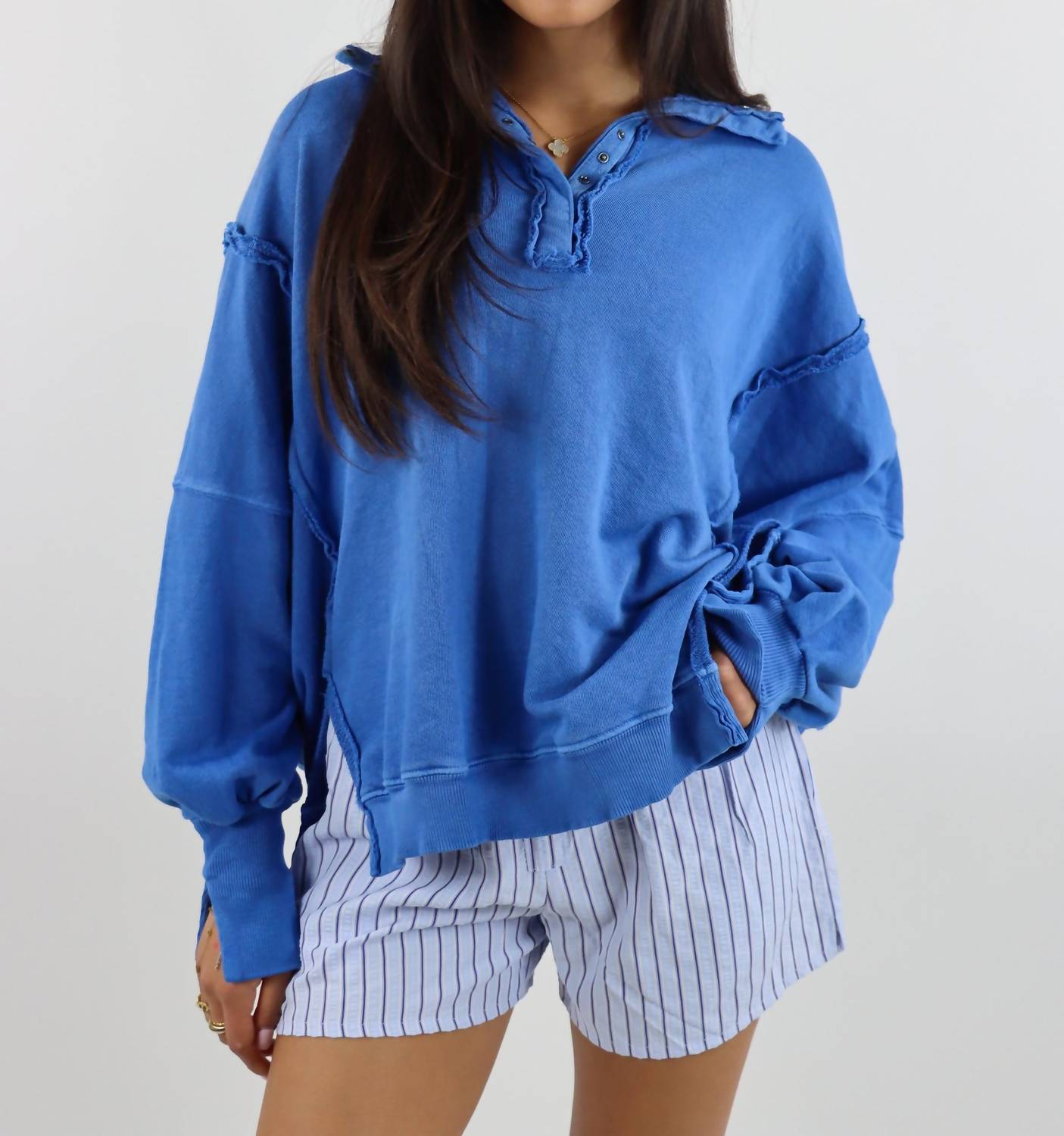 Free People - Camden Henley Sweatshirt
