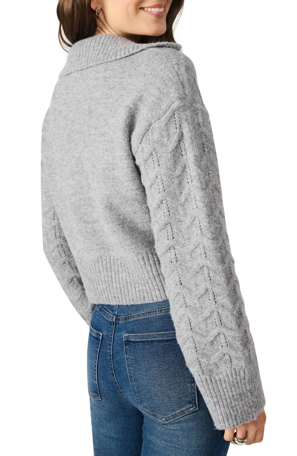 Steve Madden - Esther Pointelle Collar Sweater