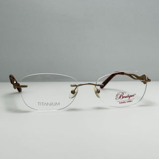 Boutique Eyeglasses Eye Glasses Frames Pave 242 Gld 52-17-135 Titanium
