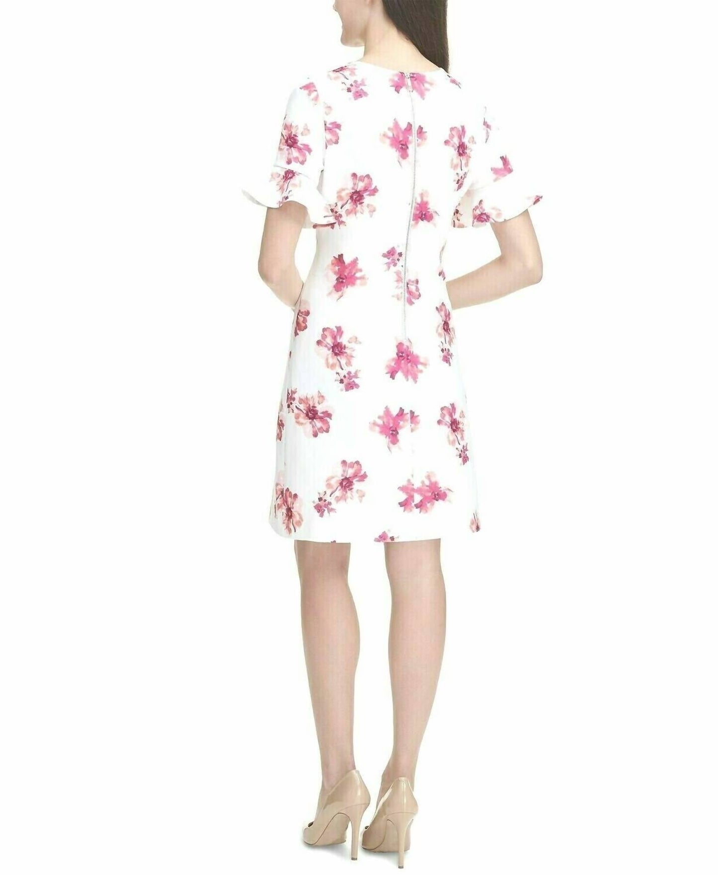 Tommy Hilfiger - Floral Bell-Sleeve Scuba Dress