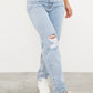 Prettylittlething - Wash Distressed Mom Jeans