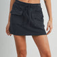 Buttermelon - Washed French Terry Front Pocket Mini Skirt