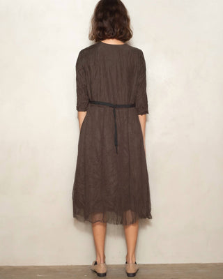 Pas De Calais - Cotton Cupro V-neck Dress