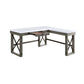 Talmar Marble Top Weathered Writing Desk With Lift Top