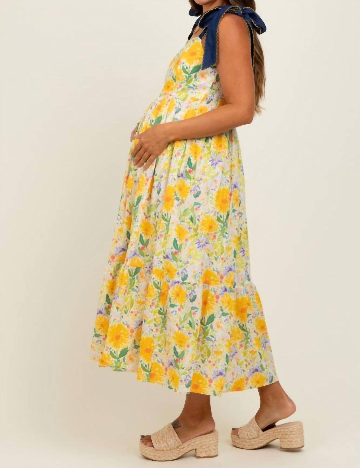 Entro - Summer Petals Maxi Dress