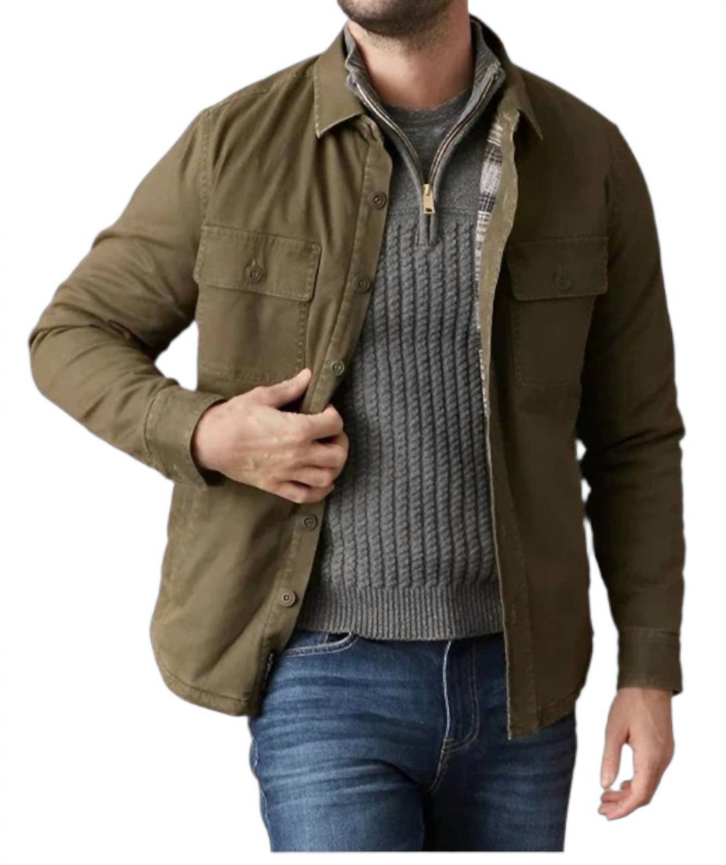 Flags & Anthem - Dunn Stretch Flannel Lined Shirt Jacket