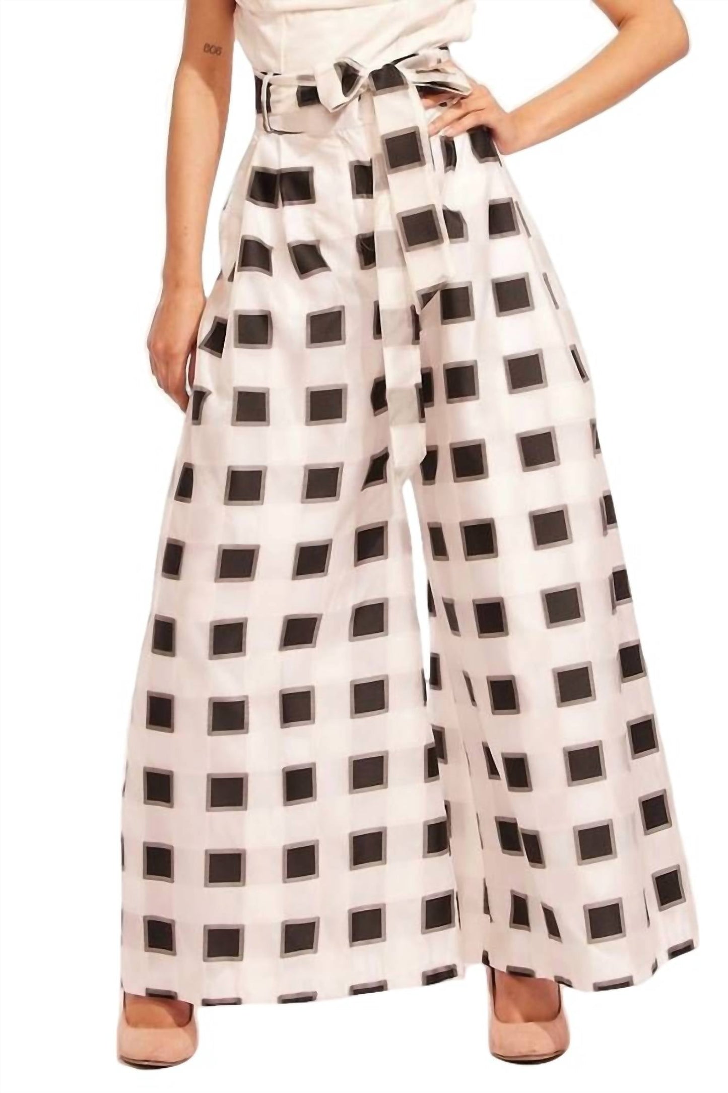Eva Franco - Belted Wide-Leg Pants
