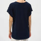 Joseph Ribkoff - Textured Short Sleeve High Low Top