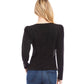 Karen Kane - Faux Suede Shirred Top