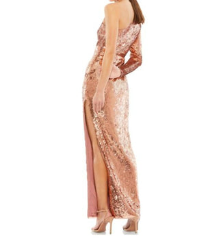 Mac Duggal - Sequin One Sleevecolumn Gown