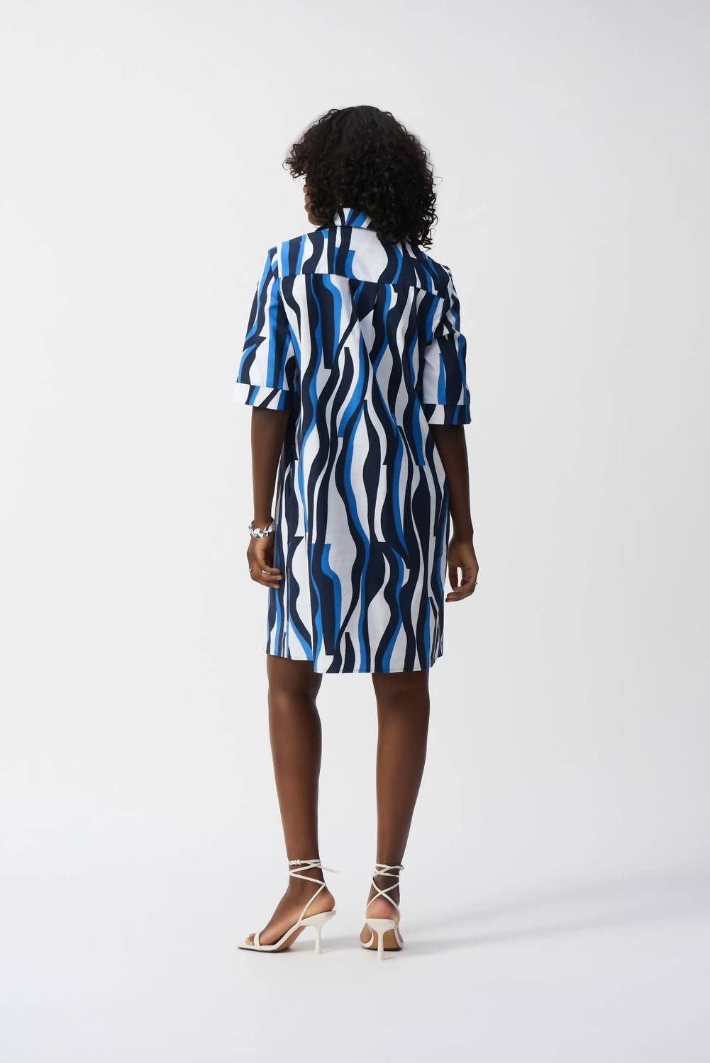 Joseph Ribkoff - Abstract Poplin Trapeze Dress