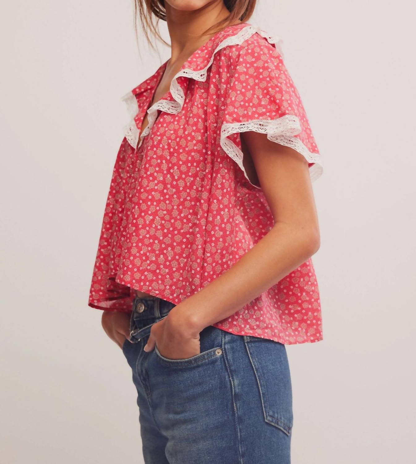 Free People - Truly Yours Printed Blouse