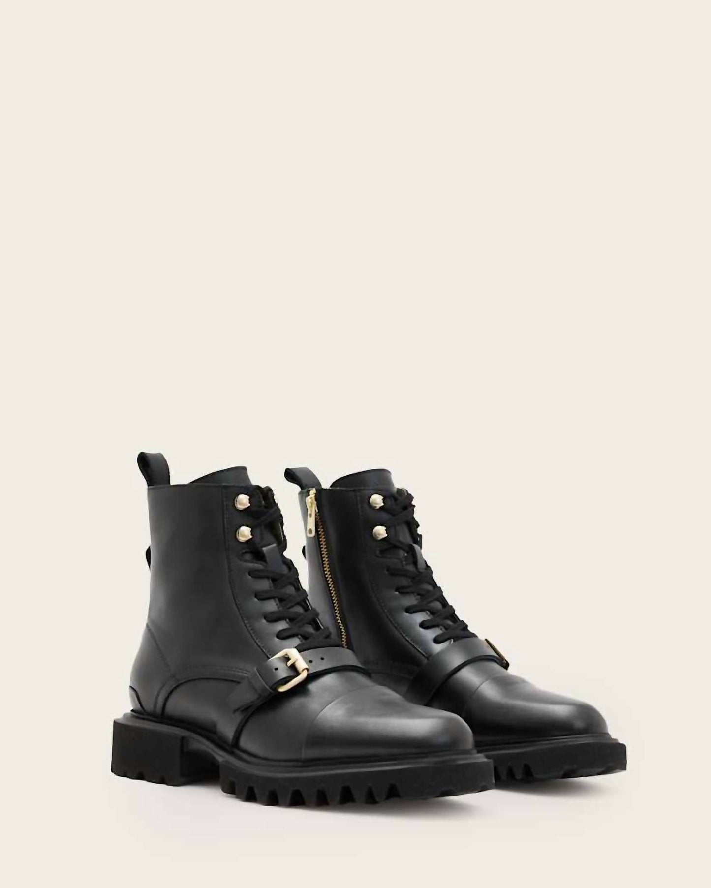 Allsaints - Women’s Tori Leather Combat Boots