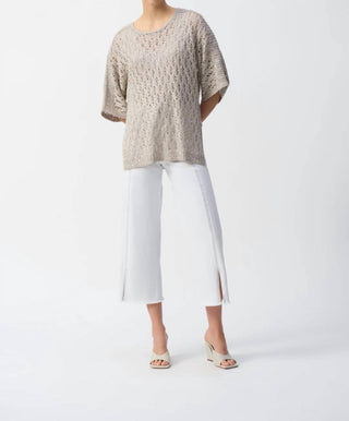 Joseph Ribkoff - Sequined Dolman Sleeves Top