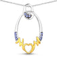 0.18 Carat Genuine Tanzanite .925 Sterling Silver Pendant