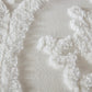 Full/Queen Tufted Cotton Chenille Damask Duvet Cover Set