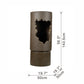Large Outdoor Water Fountain with Light - Contemporary Calming Elegance
