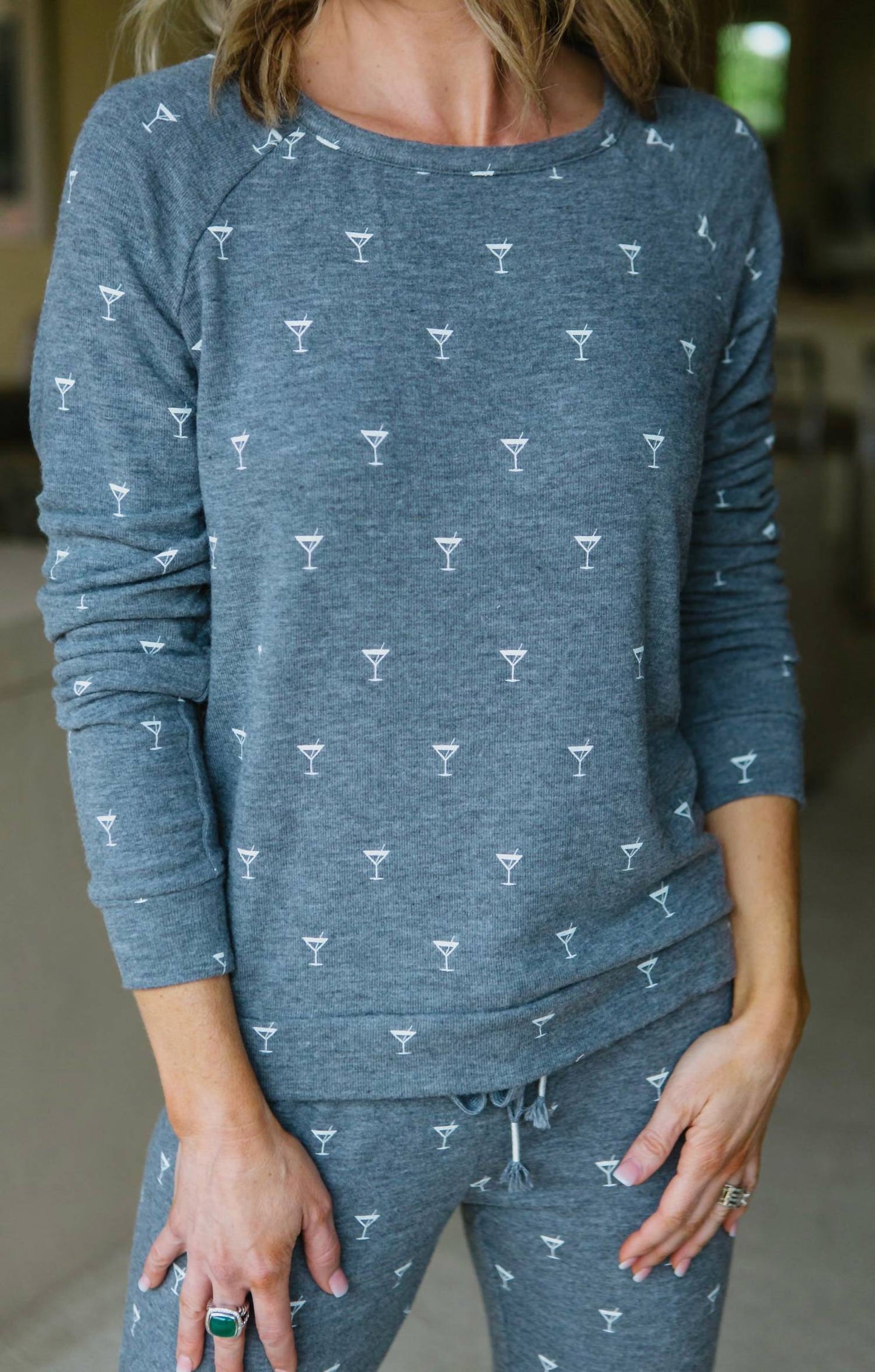 Pj Salvage - Peachy Party Long Sleeve Tee